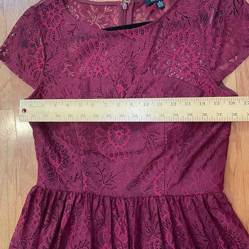 Kensie Size 8 Dress lined lace cap sleeve beautiful details Rear Zipper - Picture 7 of 13